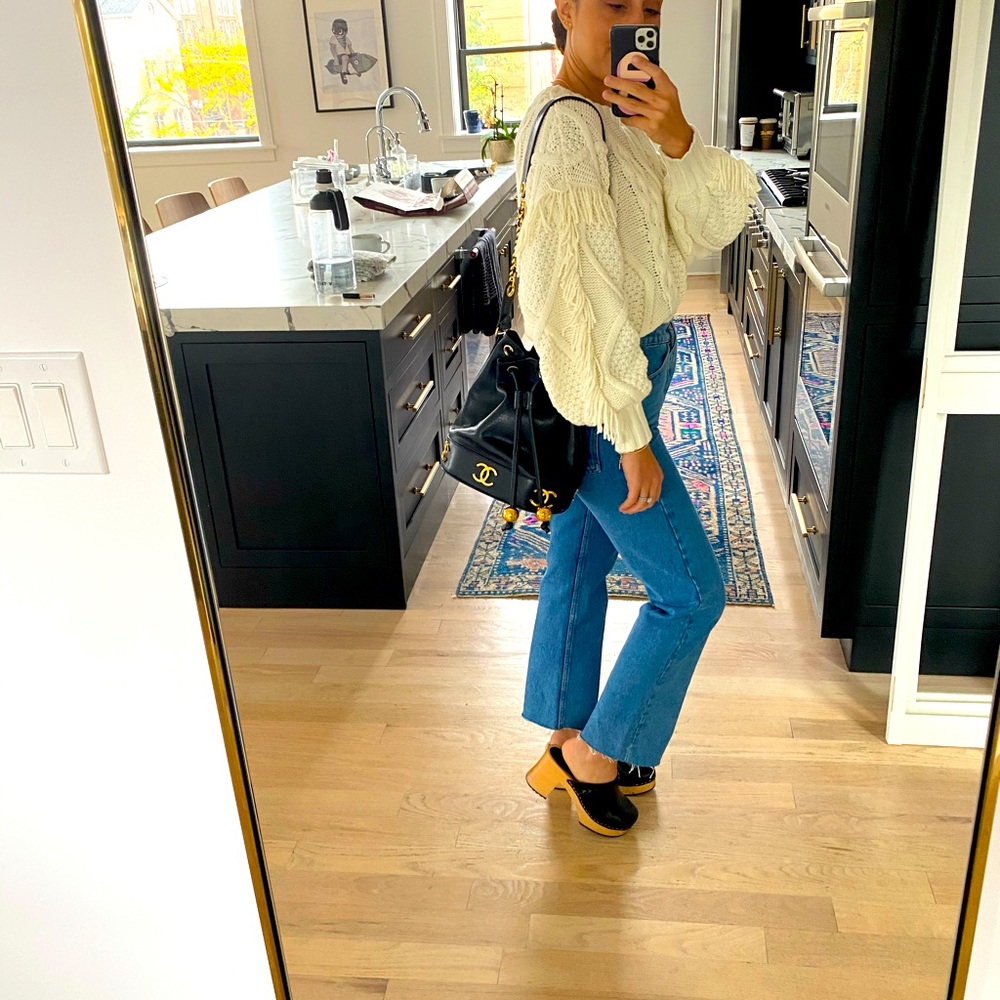 Vintage Chanel Bucket Bag Caviar